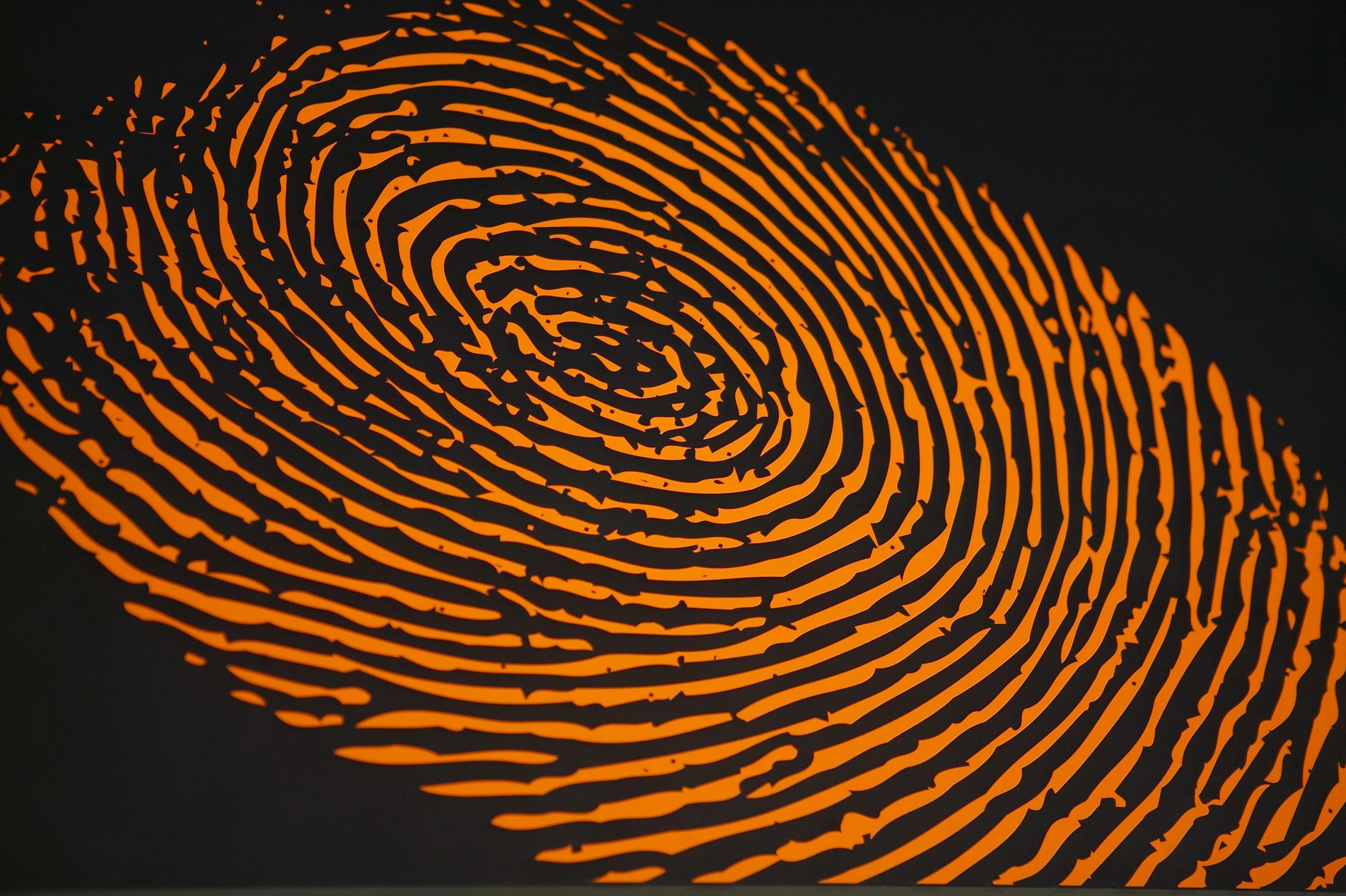 fingerprint in UV light
